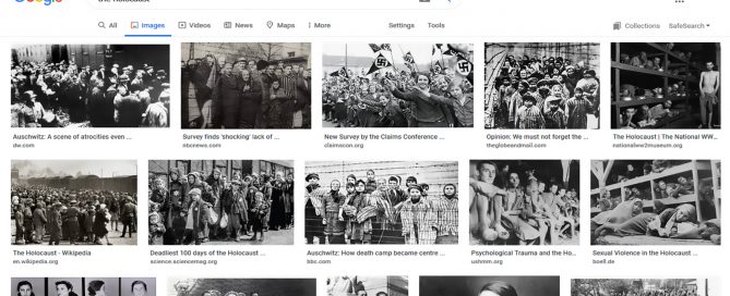 A number of photos of the Holocaust in a Google search.