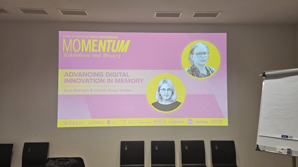 Momentum branded PowerPoint screen introduces our Lab team as speakers.